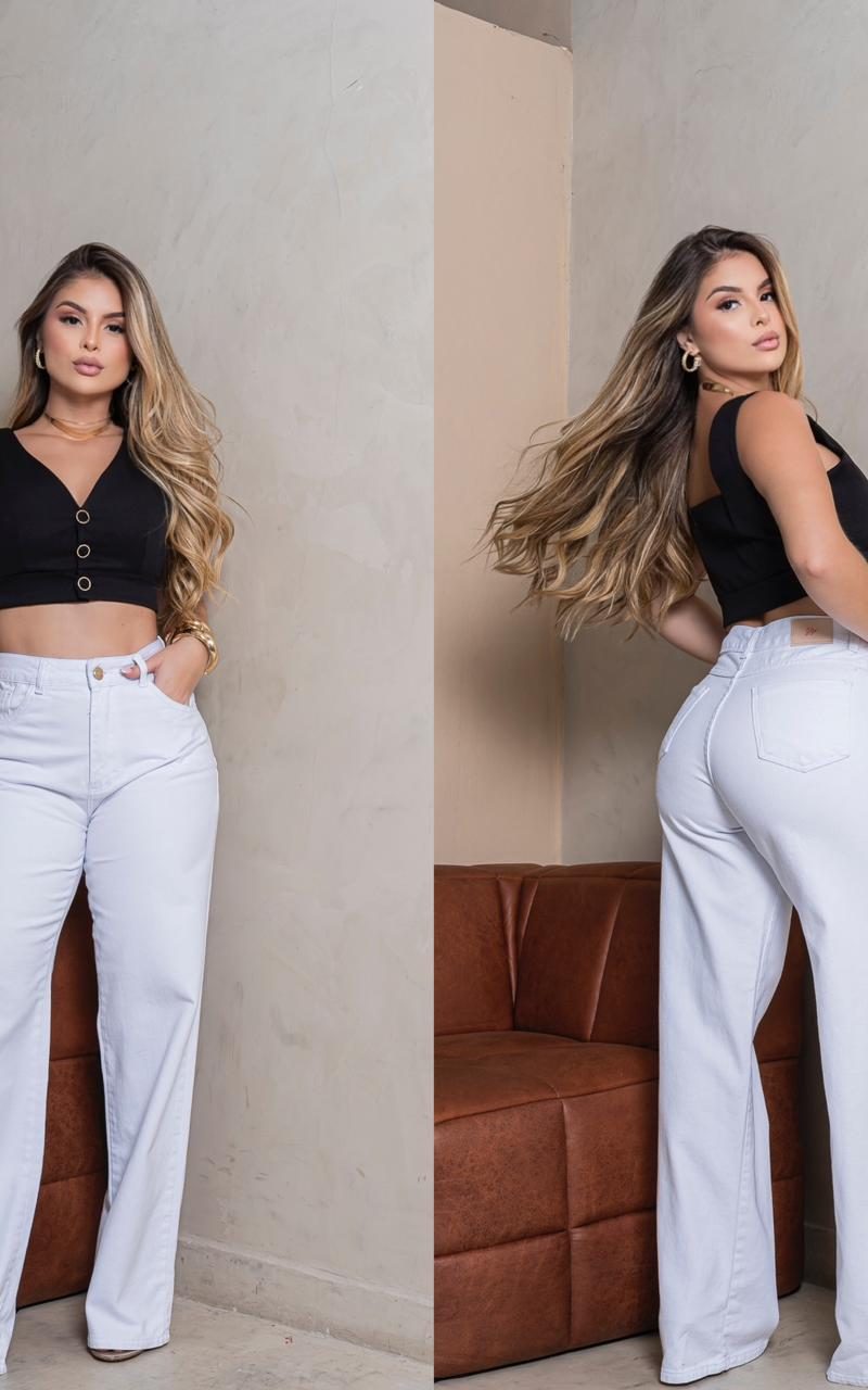 calÇa jeans wild branca