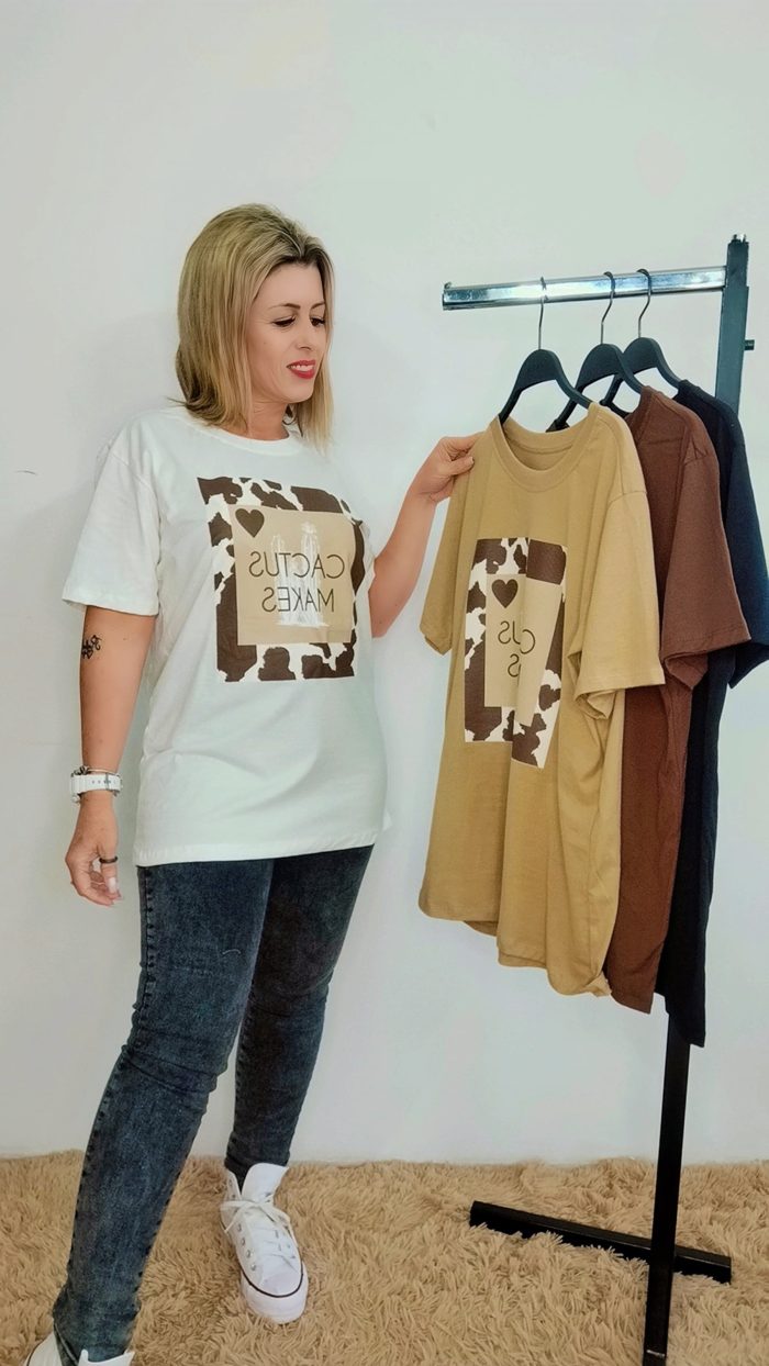 t shirt over cactus make