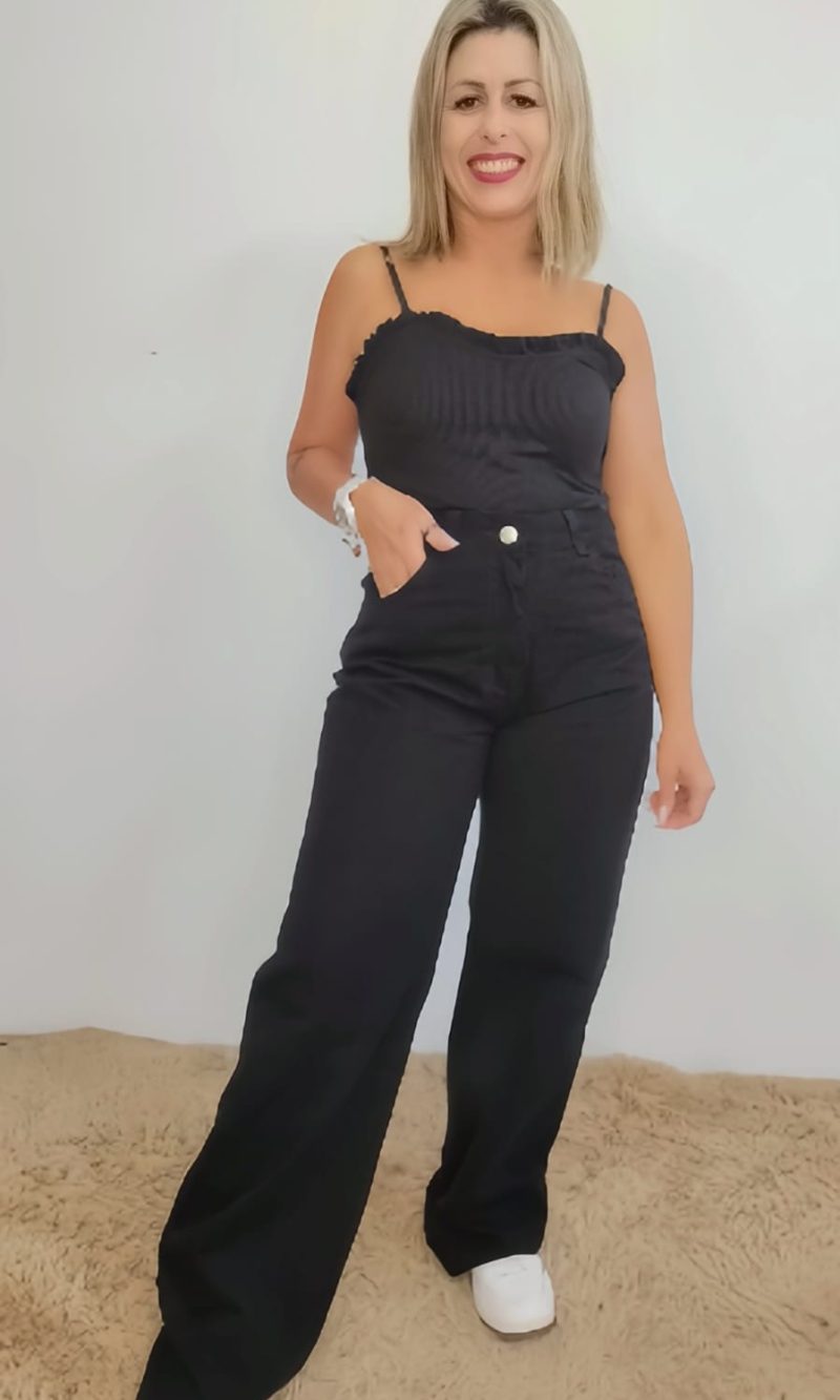 calÇa jeans wide preta calÇa jeans wide preta