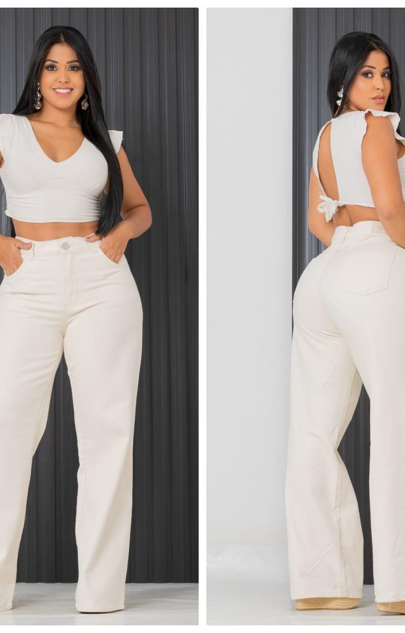 calÇa jeans wild areia